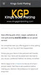 Mobile Screenshot of kingsgoldplating.com
