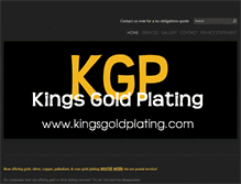 Tablet Screenshot of kingsgoldplating.com